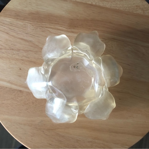 Vintage Lucite Flower Candle Holder - Picture 3 of 3